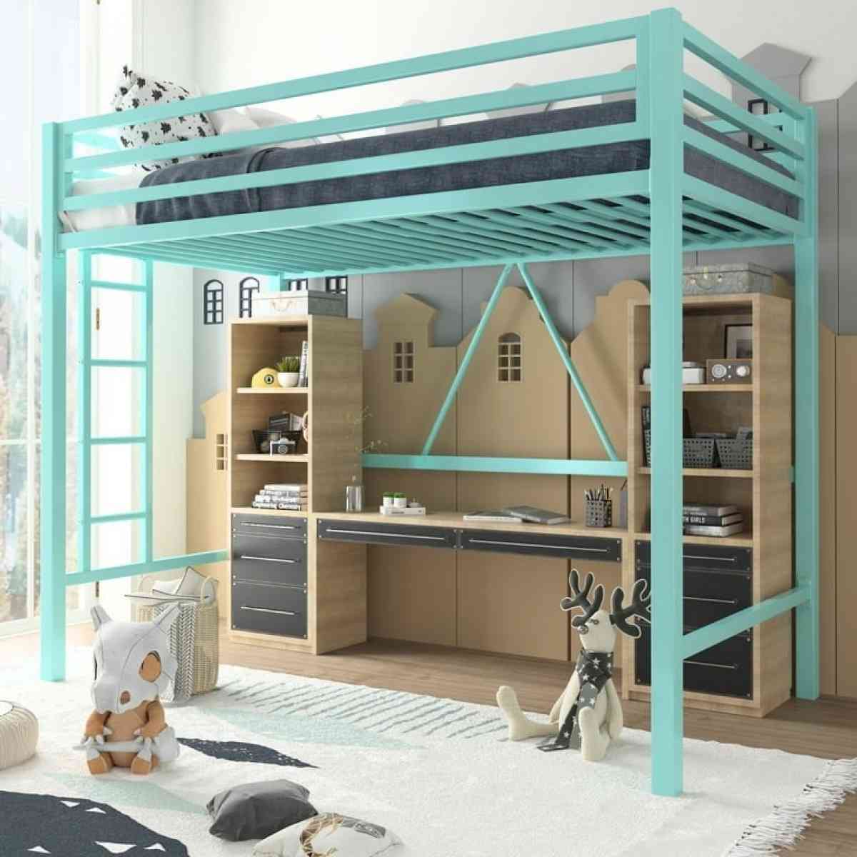 USAN10295913 lofttwin size 120Twin Loft Heavy Duty Bunk Bed