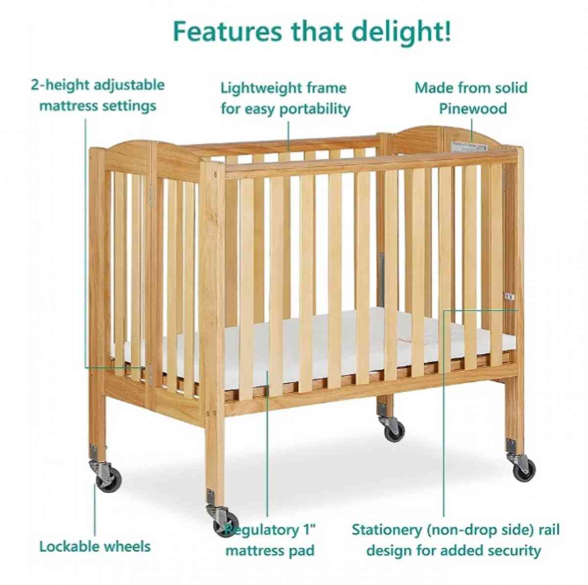 2 in 1 dream On me portable crib