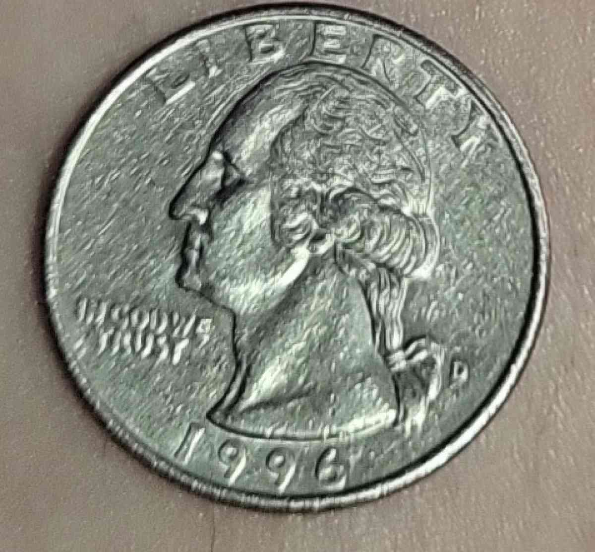 1996 D quarter dollar