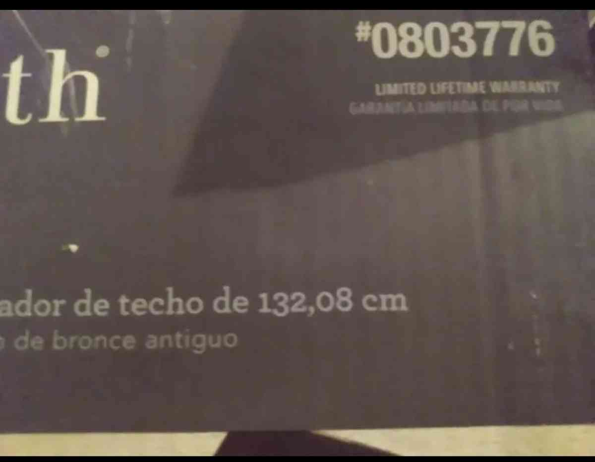 beautiful brand new in box Allen Roth 52 bronze ceiling fan