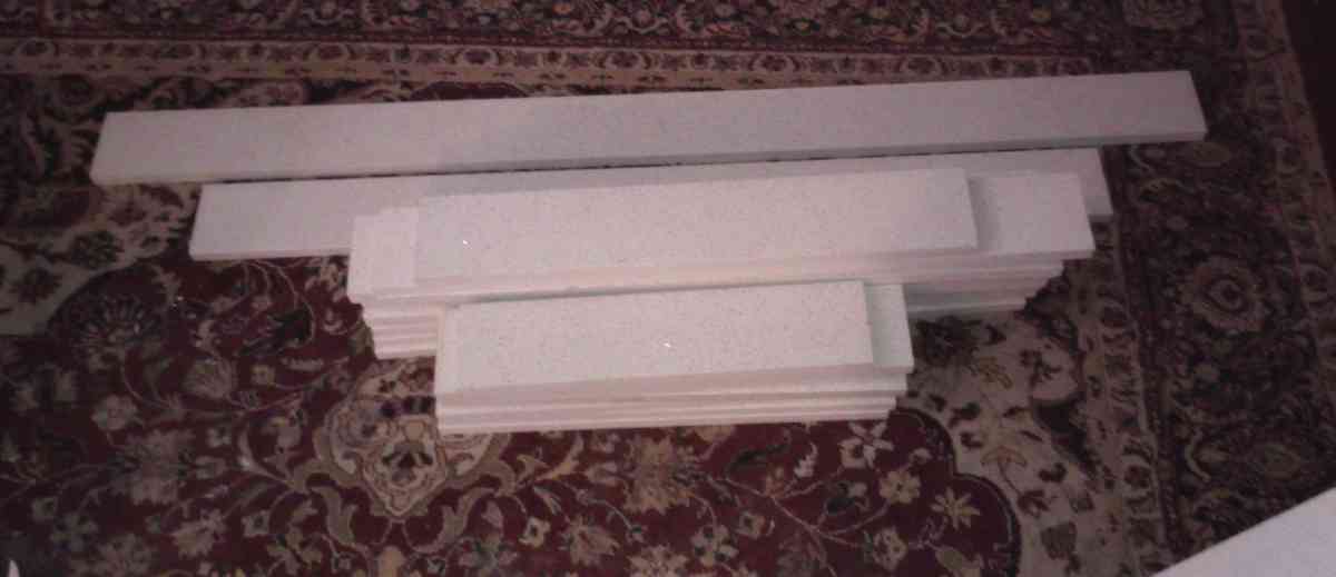 marble quartz countertops or vanity tops and backsplash