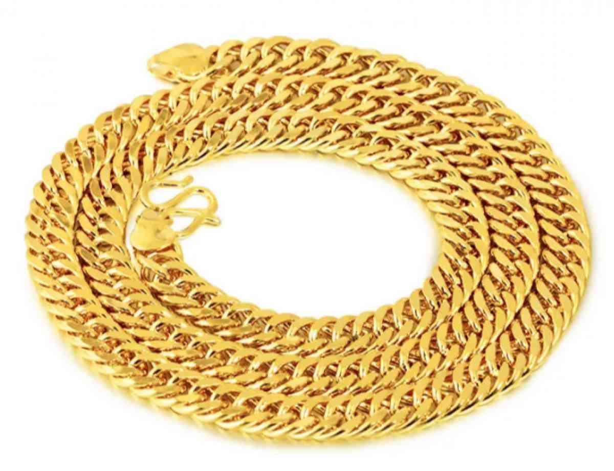 999 24K Yellow Chinese Gold Cuban Link HighGrade