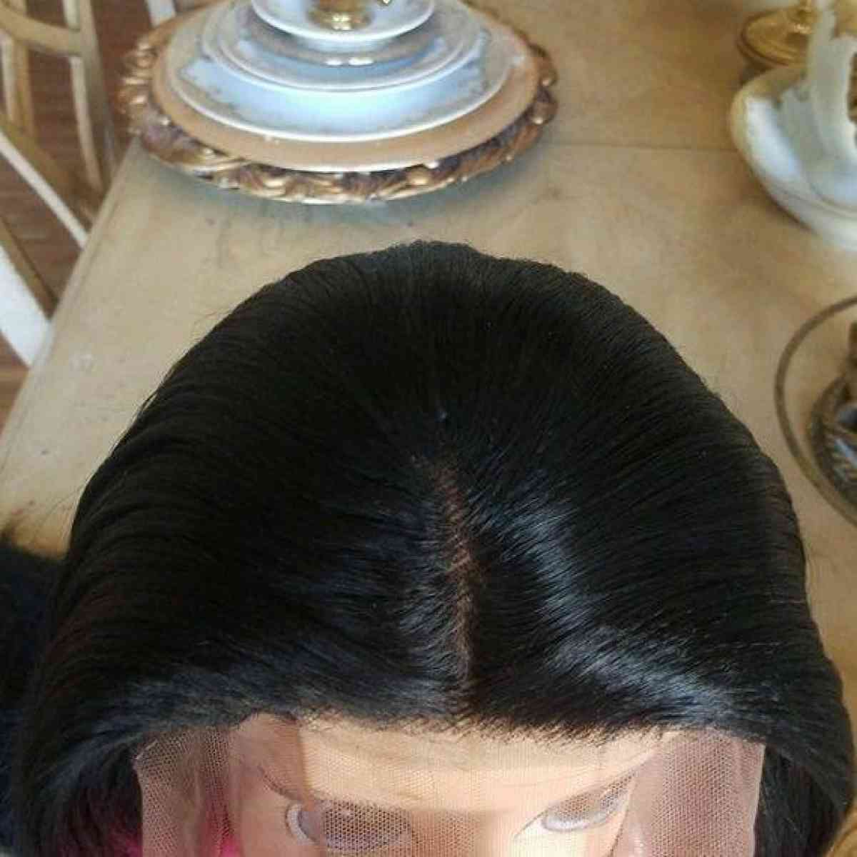 Black Yaki Lace Front Wig