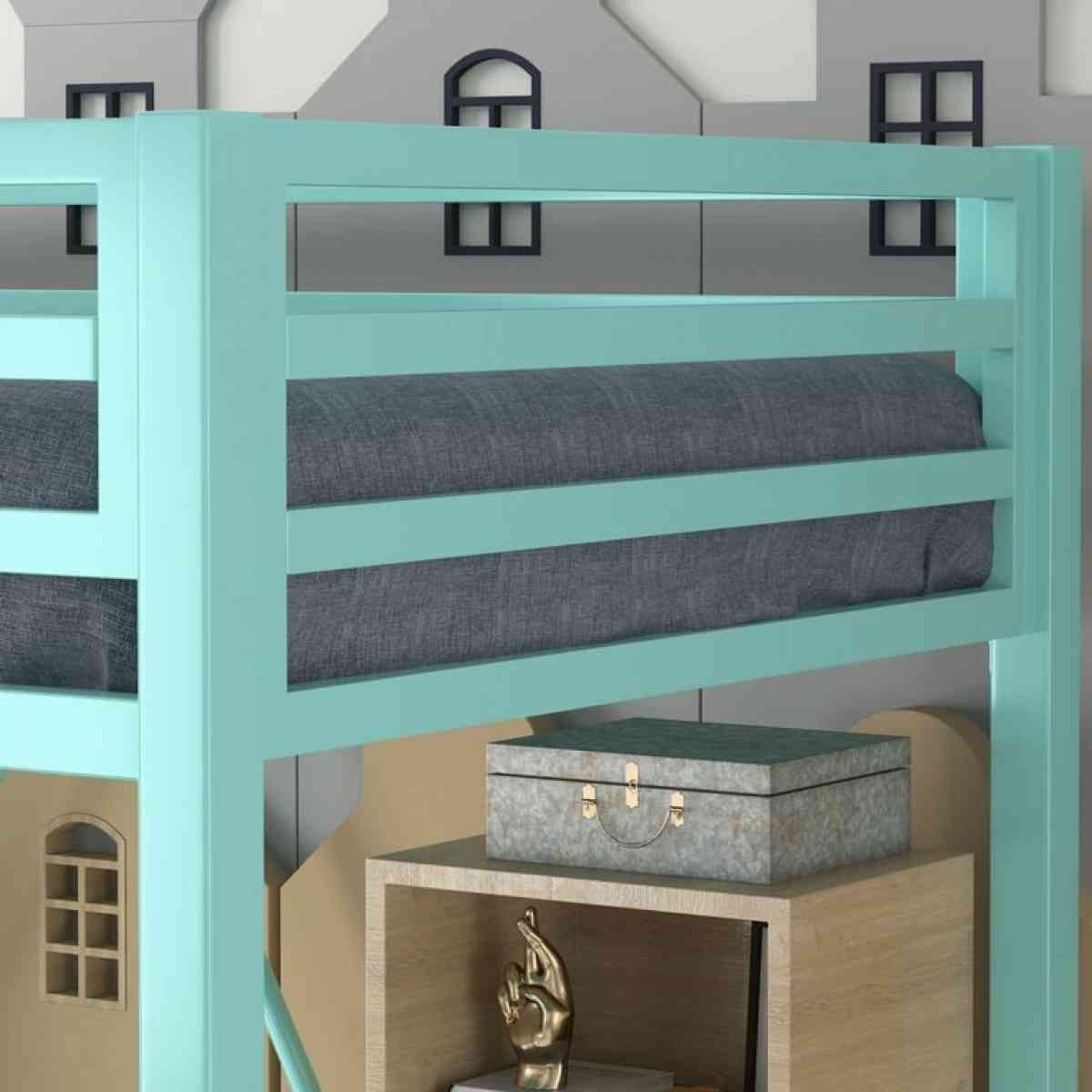 USAN10295913 lofttwin size 120Twin Loft Heavy Duty Bunk Bed