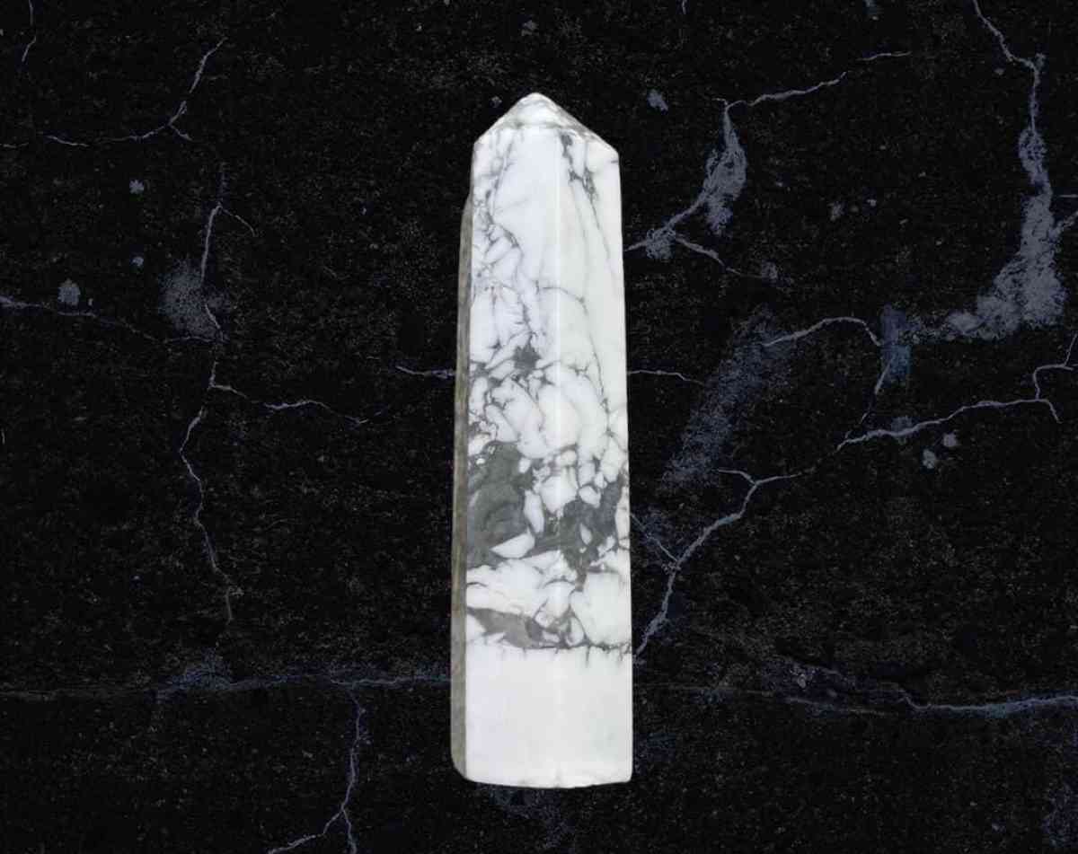 Howlite Crystal Tower