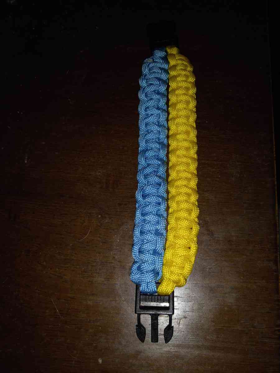 two beautiful Ukrainian flag bracelets