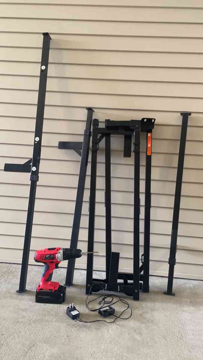 bed parts and power drill