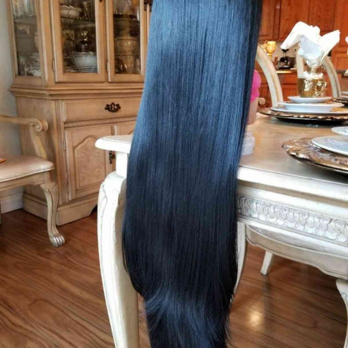 Black Yaki Lace Front Wig
