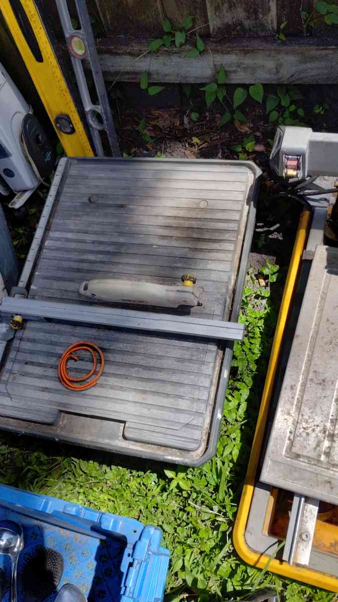 table saw and hood for over the stove and levels