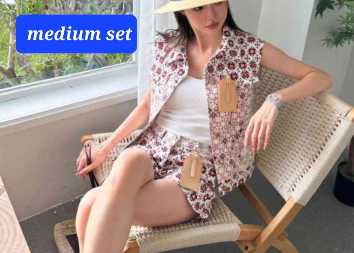 set short and vest lv