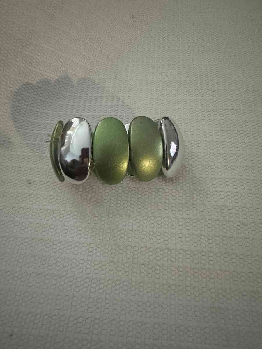 Green and Silver bracelet