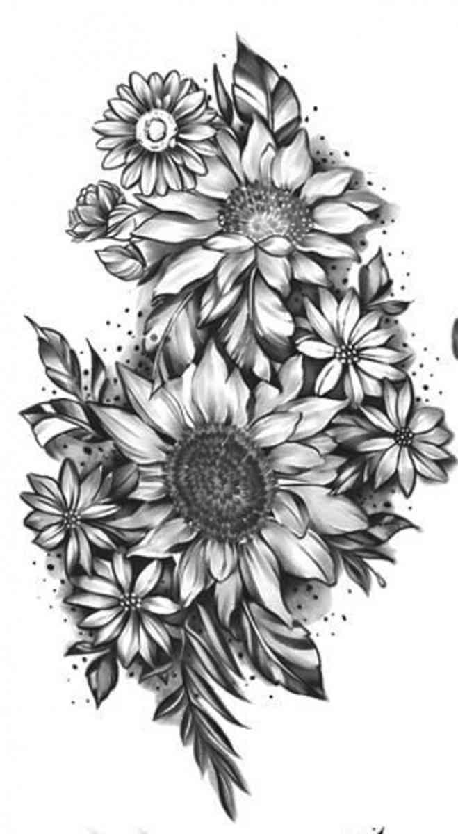 Sunflower Temporary Tattoos