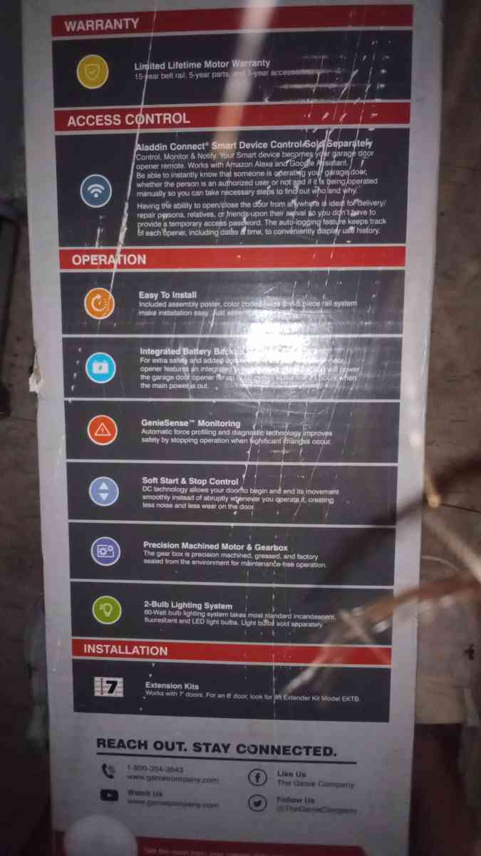 New Garage door opener