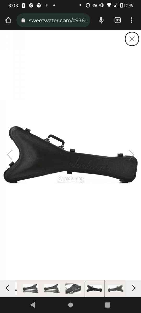 Jackson flying V hardshell guitar case paid 300 new BESTOFFE