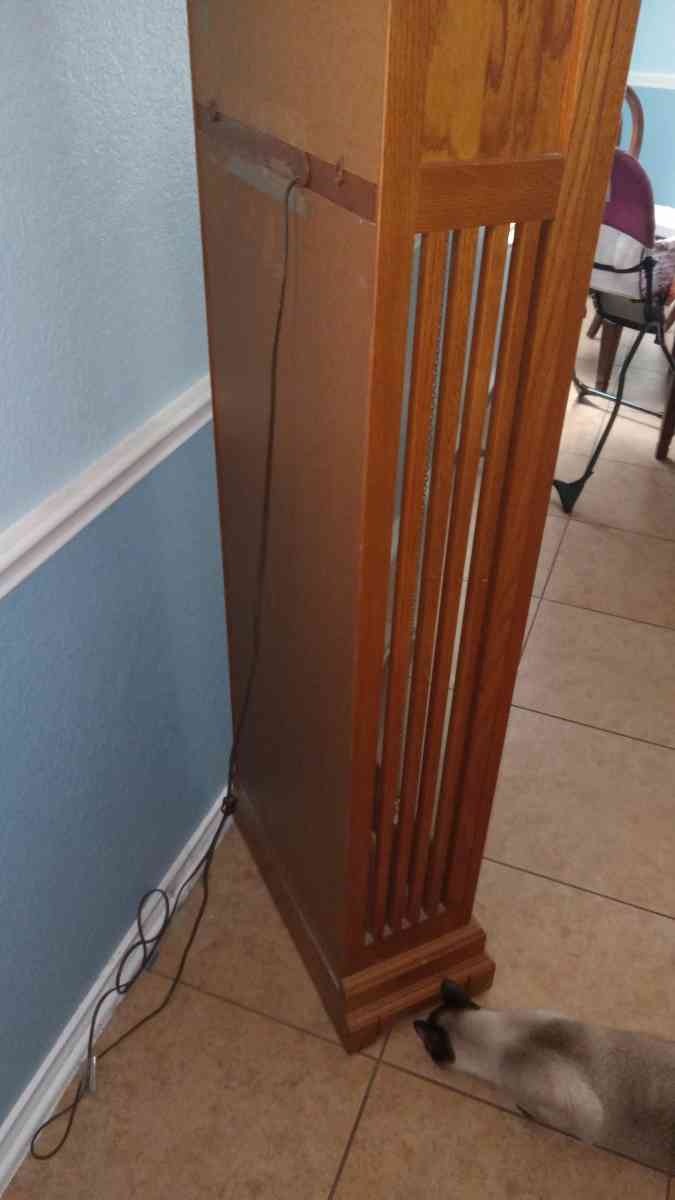 Ridgeway Grandfather Clock Oak Wood Furniture Collectible