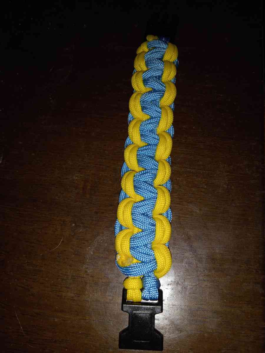 two beautiful Ukrainian flag bracelets