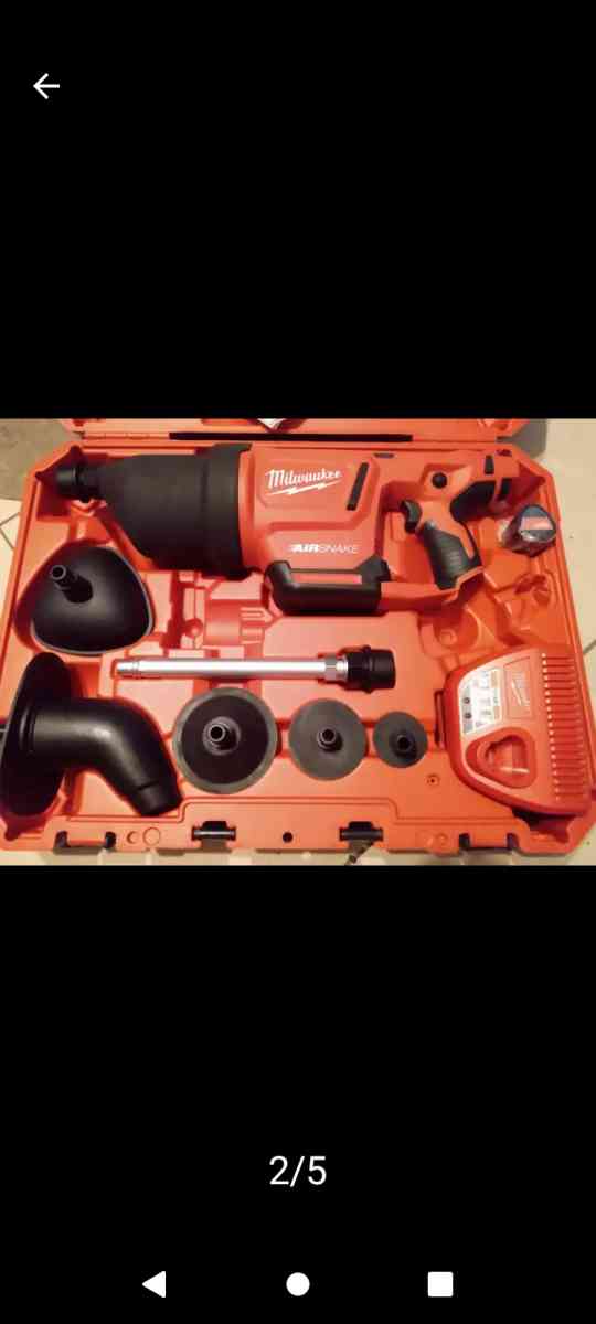 MILWAUKEE Drain Gun Kit Cordless AIRSNAKE M12 For 1 in to 4