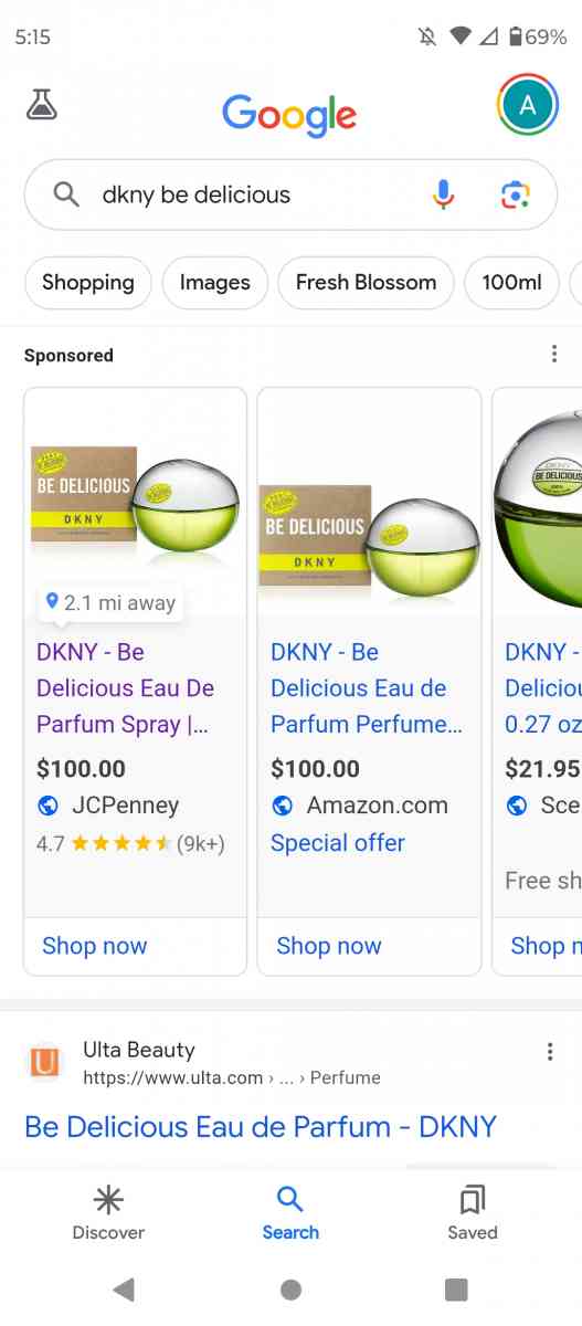 DKNY woman perfume