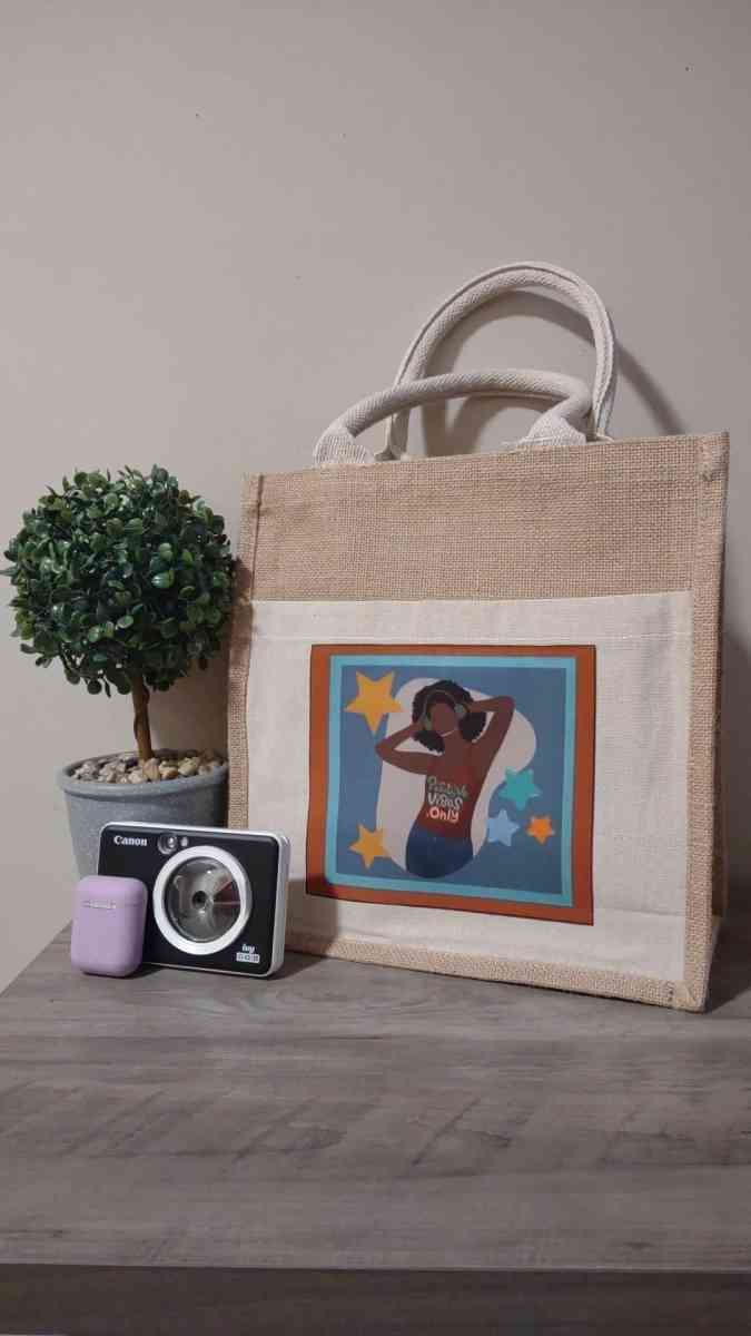 Jute Bag with frontal pocket