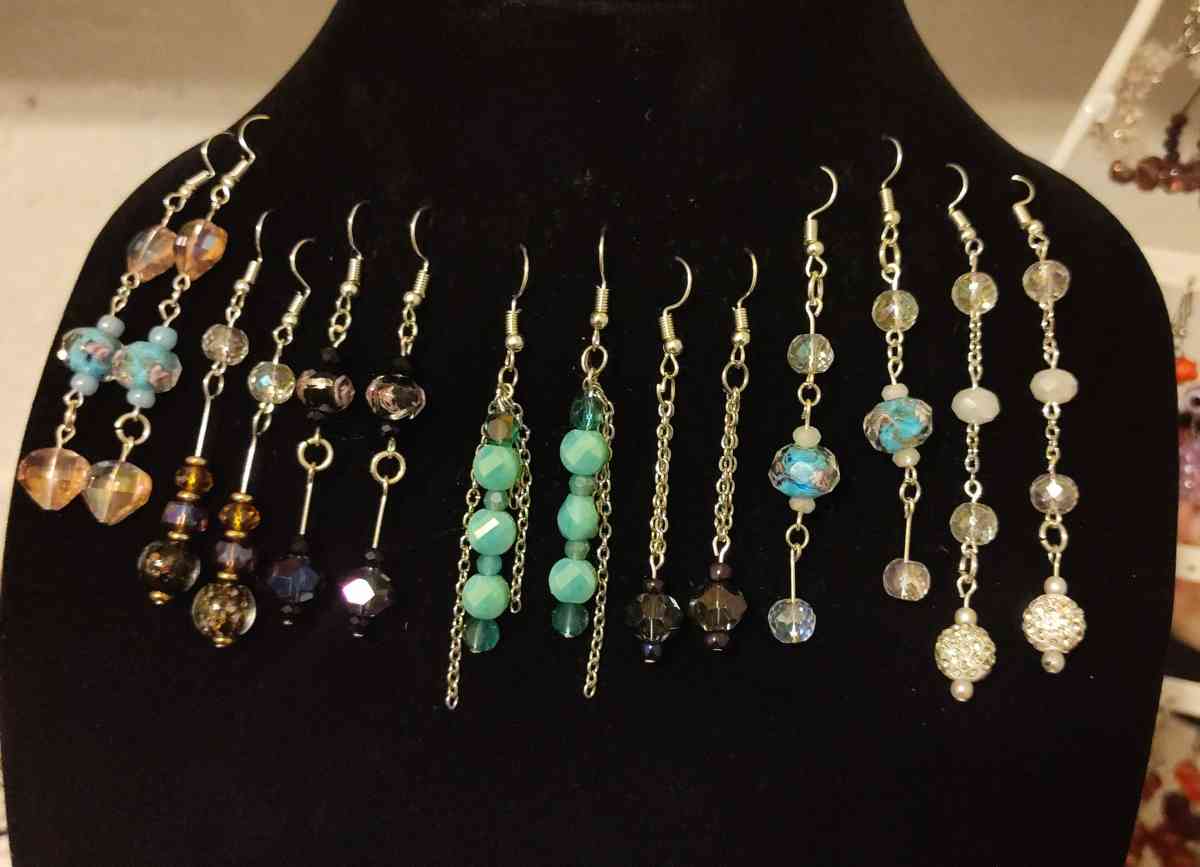 hand made glass earrings