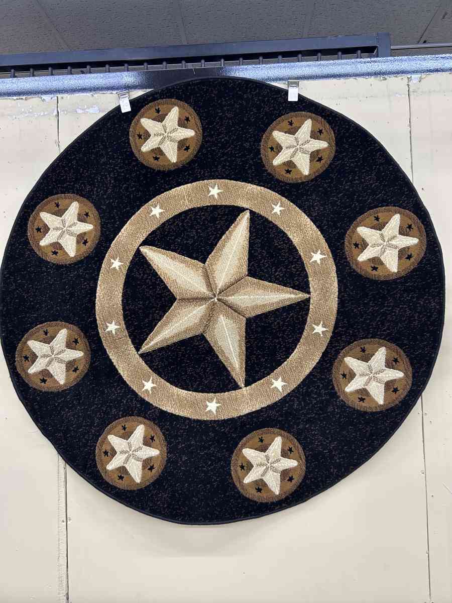 Black Skinz Circle Rug