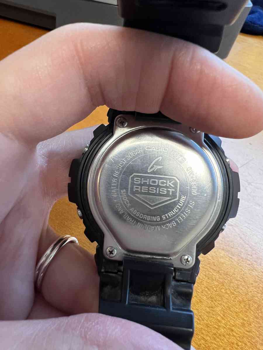 Casio G Shock Tough Solar GW 6900 3179 Black Case Day Date C