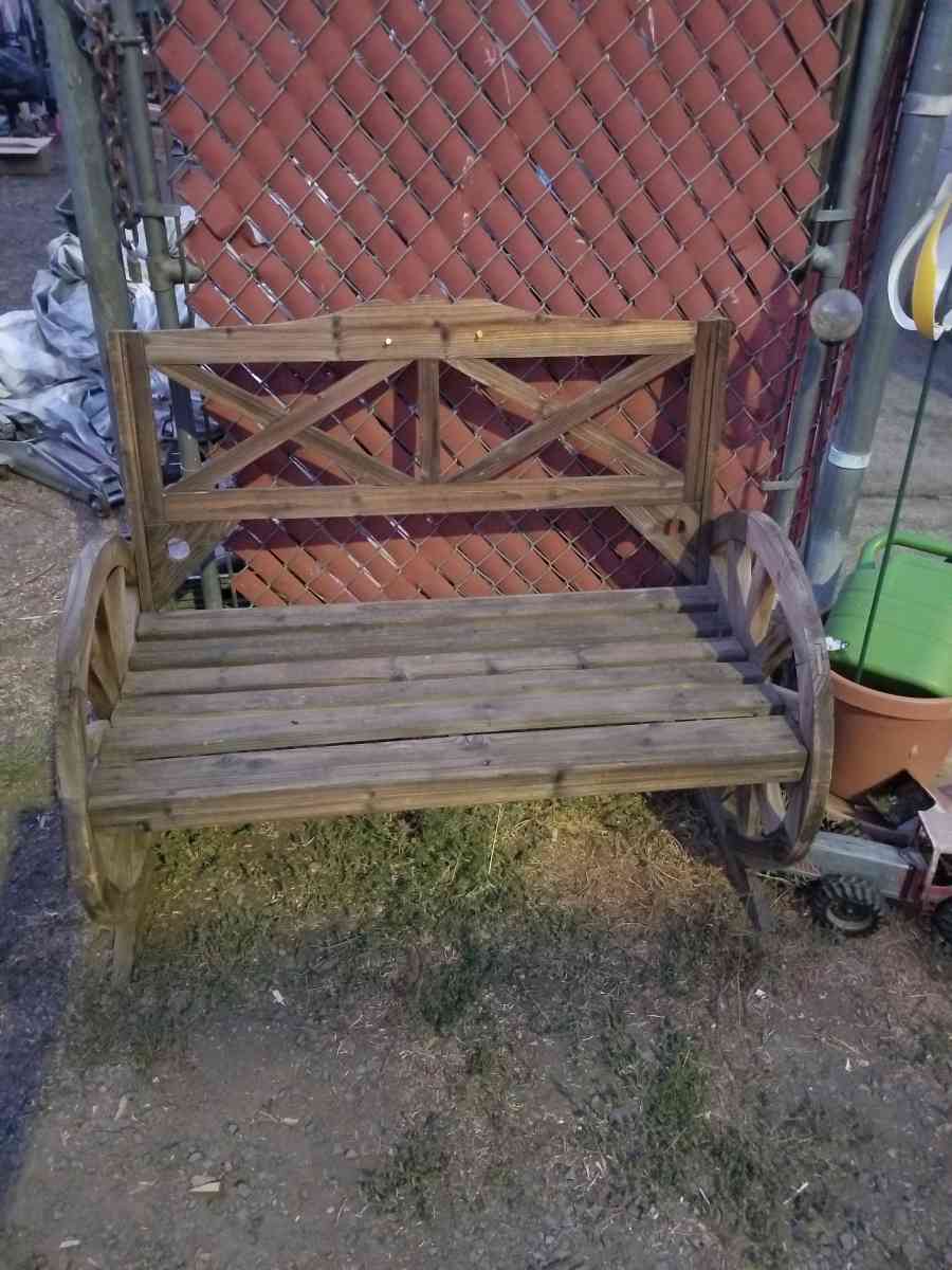 wooden handmade bench