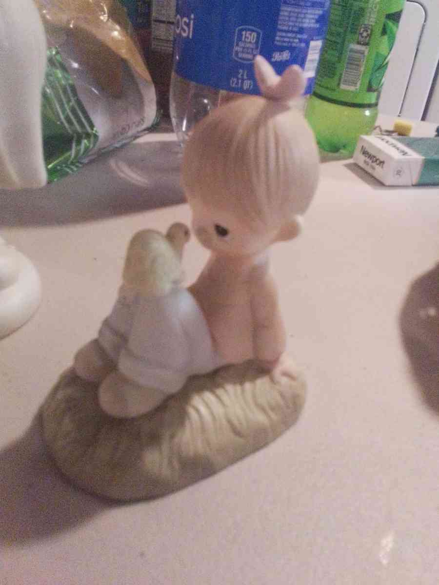 precious moments figurines vintage girl soccer