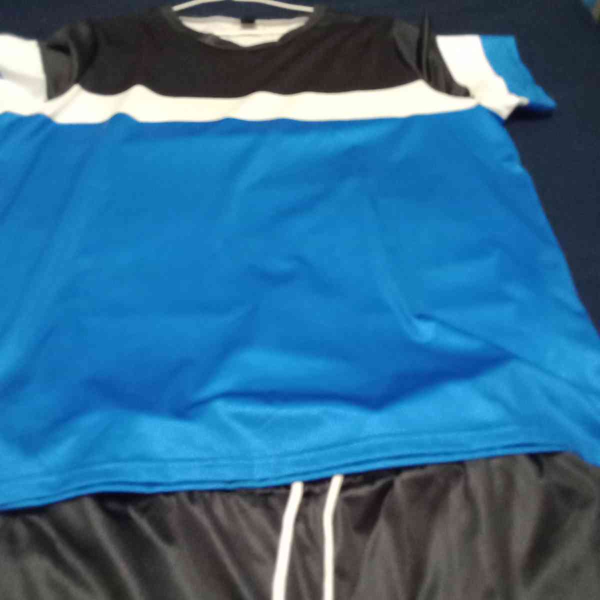 women blue casual 2 pc shorts