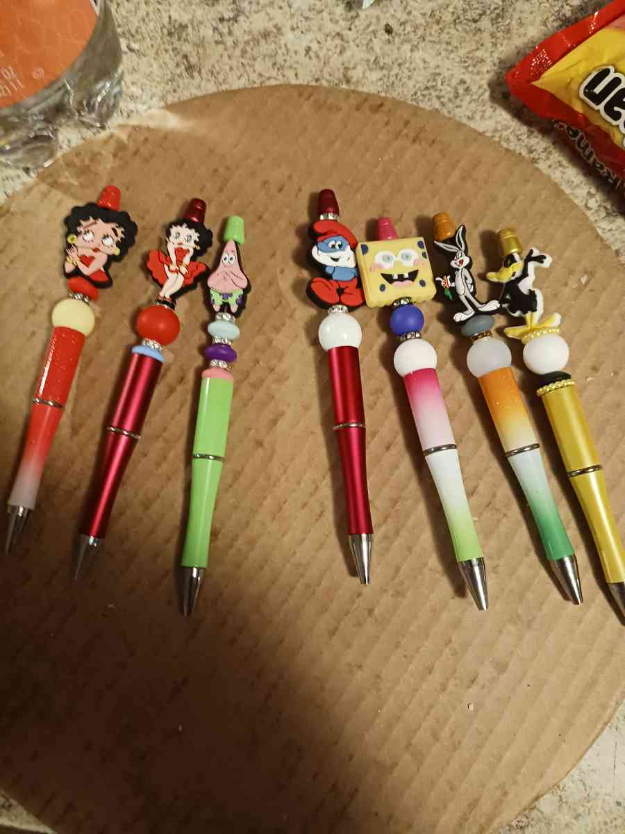 pens and cups and keychains