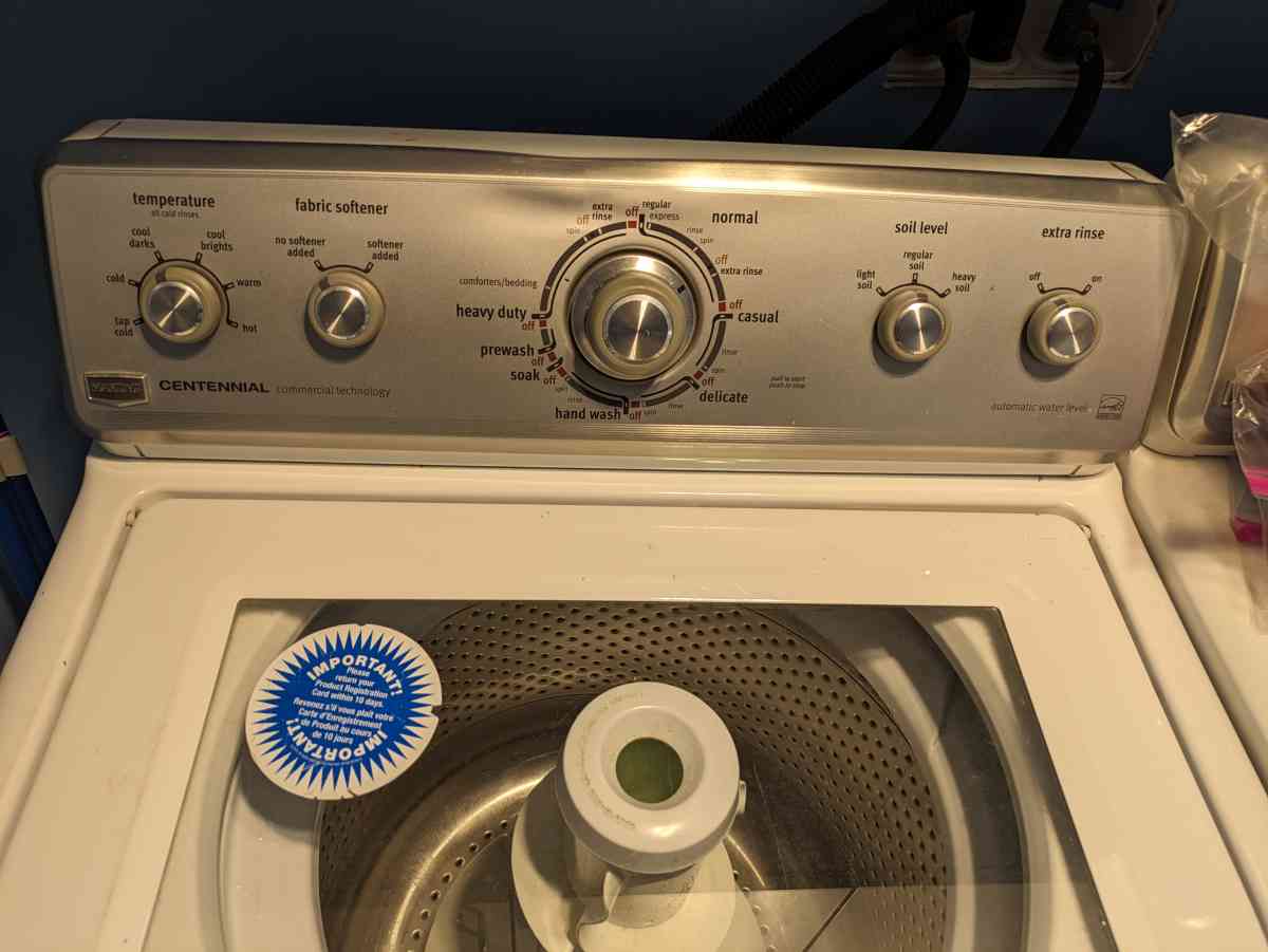 washer and dryer