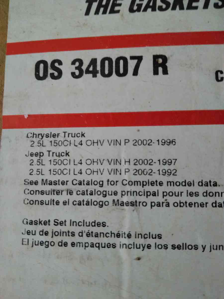 new pants gasket oem