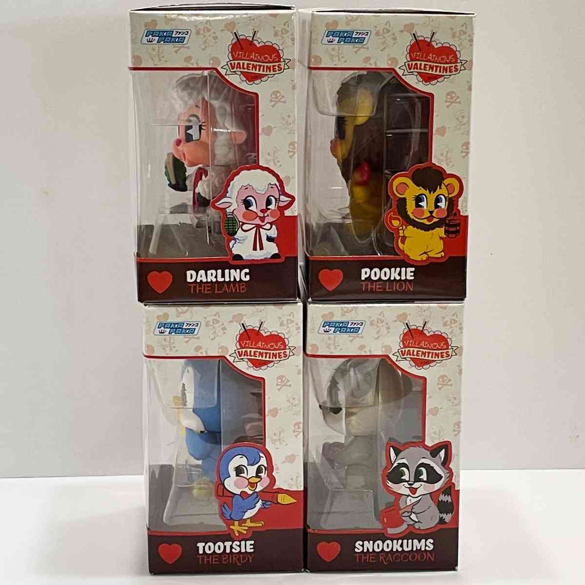 4pc Set Paka Paka Villainous Valentines Funko Pops NIB