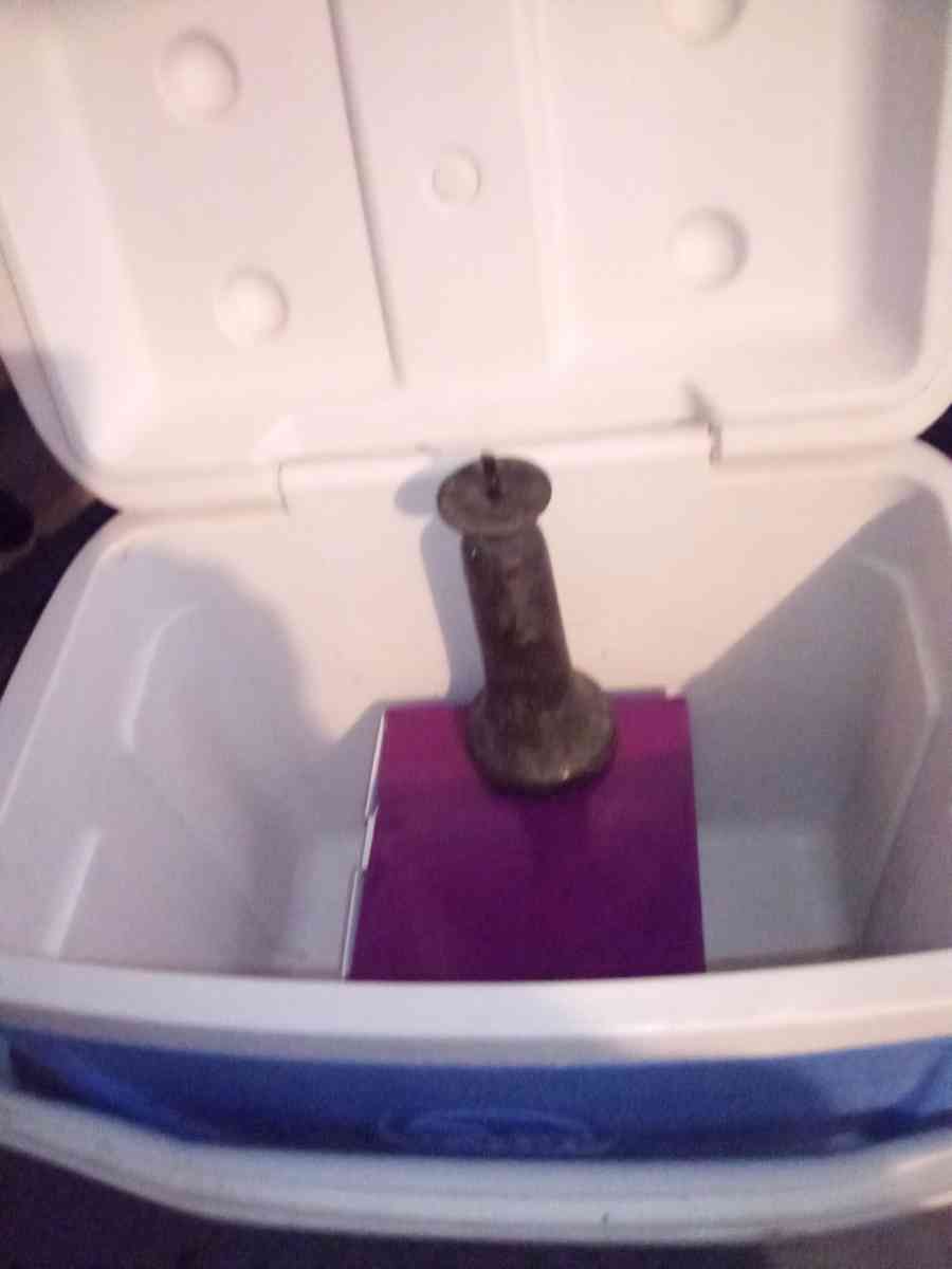 brass candle holder from Shinto shrine