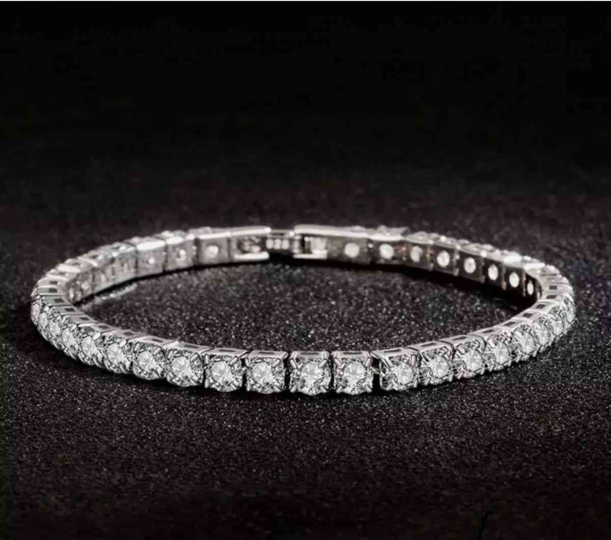 Real Moissanite Bracelet for Women S925 Sterling Silver 5mm
