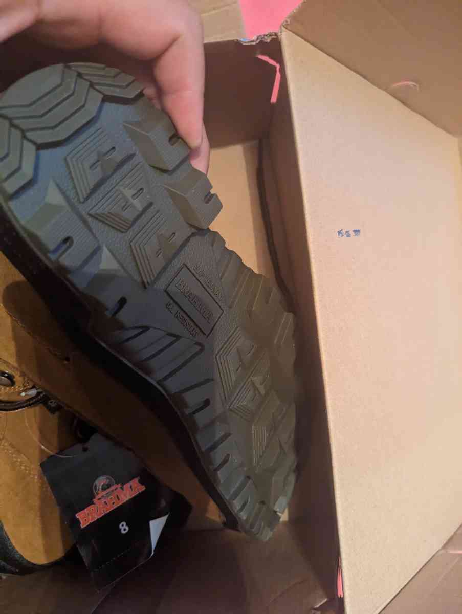 women work boots size 8 steel toe new in box 25