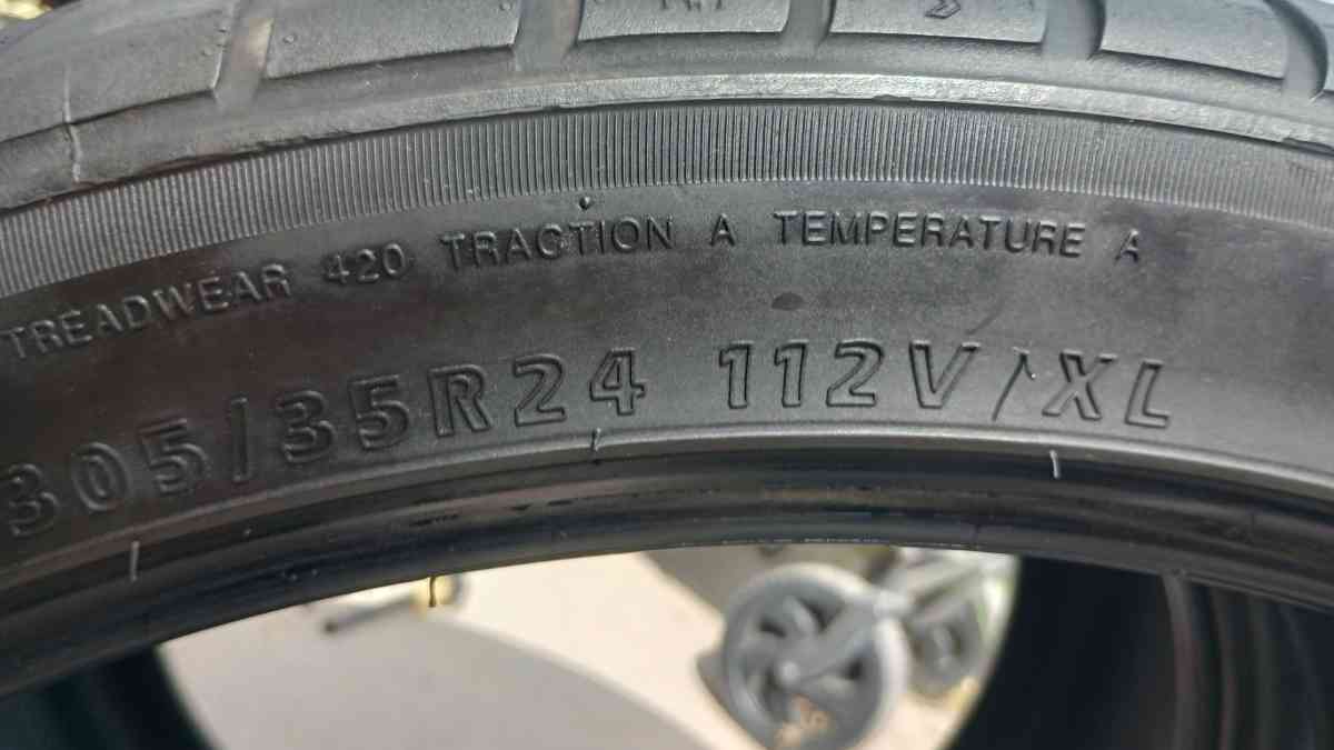 305 35 24 tires  1 pair matching