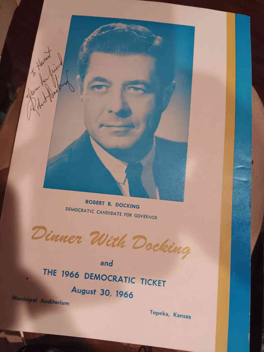 Demorcratic dinner election memorabilia