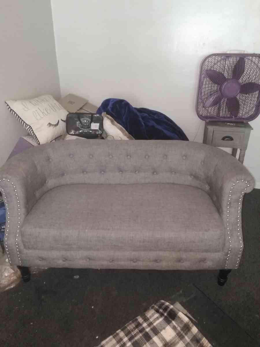 tufted from Wayfair couch has couple small incense holes but