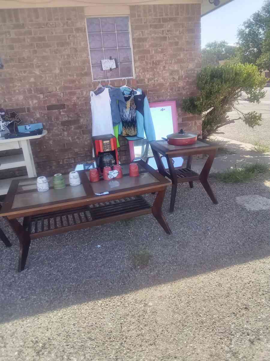 China cabinet living room couches end tables coffee pot with