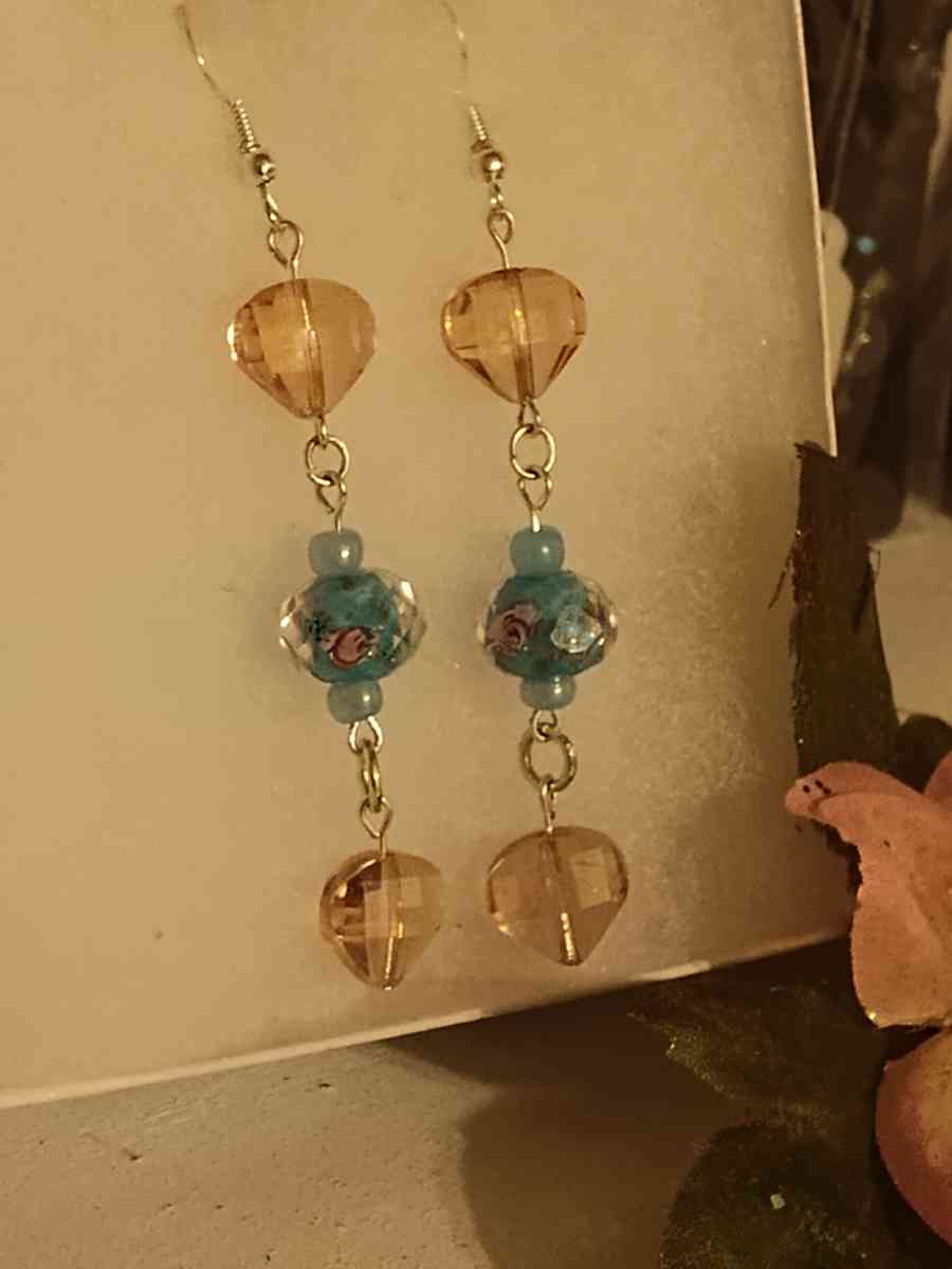 hand made glass earrings