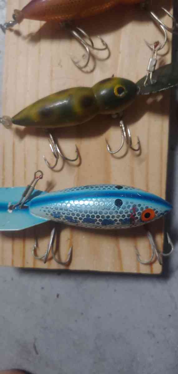 my collection of lures aluminum and wood