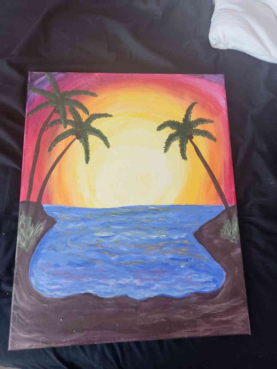 sunset painting