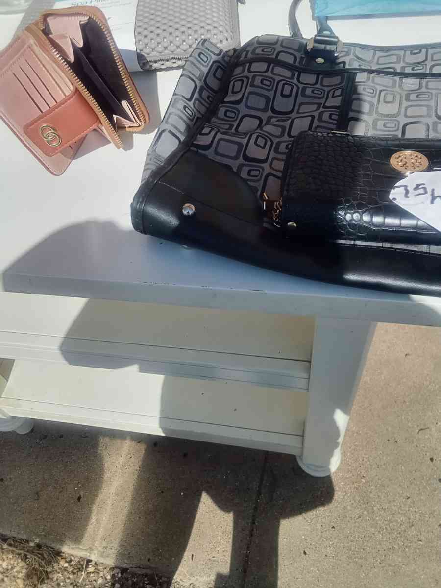 woman clothes and shoes hand bag and wallets