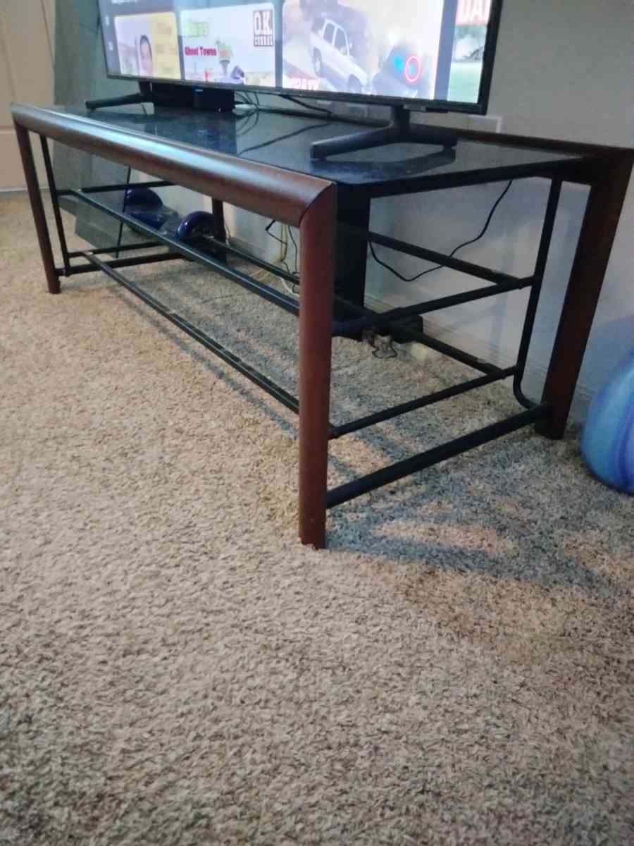 Glass TV stand