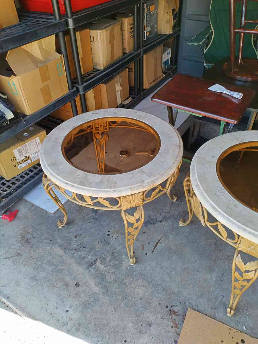 marble coffee table set