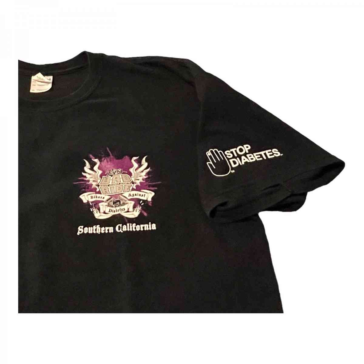 2018 Bikers Against Diabetes Ride Tee XL NWOT