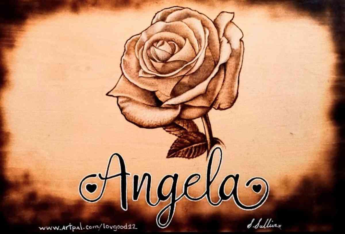 Portraits burned on wood