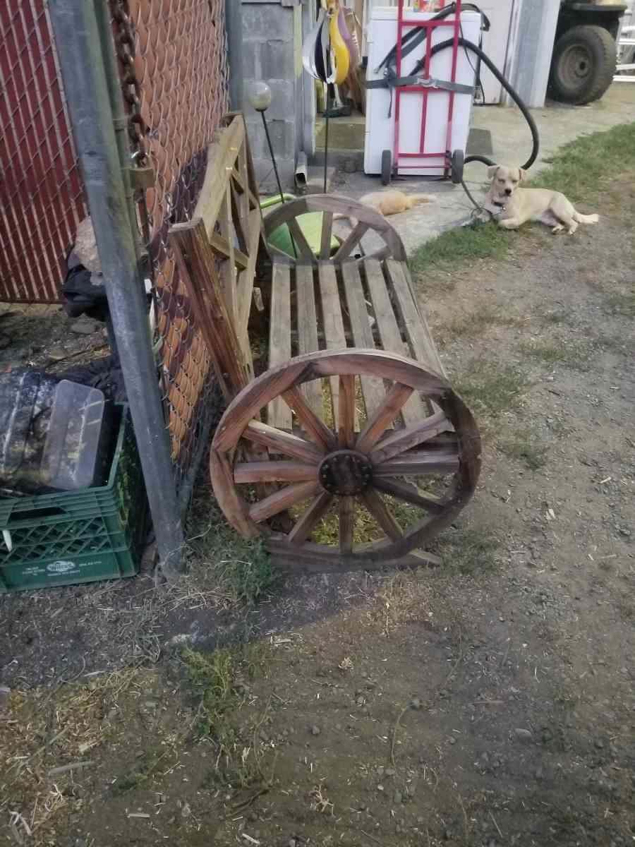 wooden handmade bench