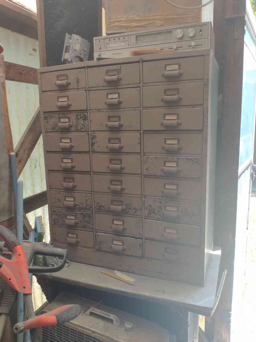 vintage library 27 drawers card holder cabinet